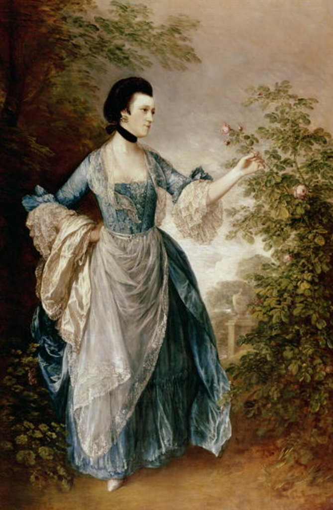 Detail of Anne Spencer by Thomas Gainsborough