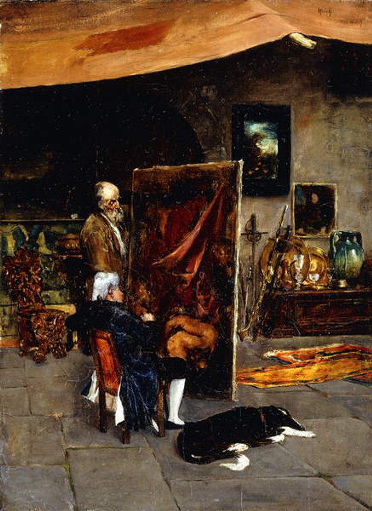 Detail of In the Artist's Studio by Charles Frederic Ulrich