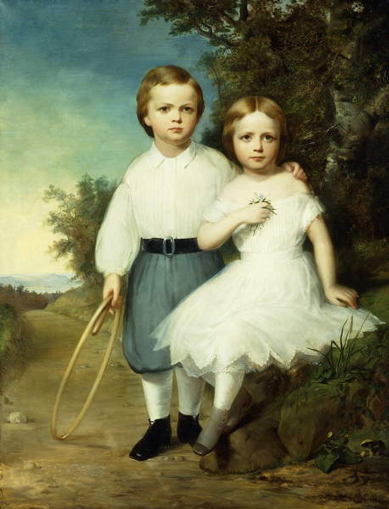Detail of Alice and Andrew McCormick, c.1864 by Thomas Buchanan Read