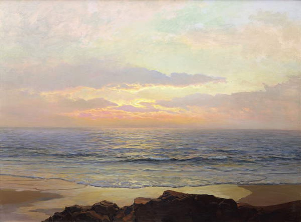 Detail of Placid Sunset by Frederick Judd Waugh