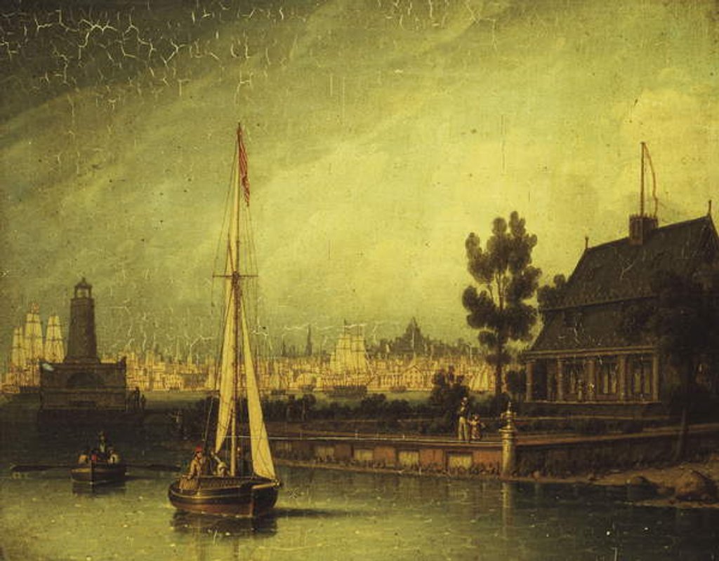 Detail of The Harbor, Liverpool by Robert Salmon