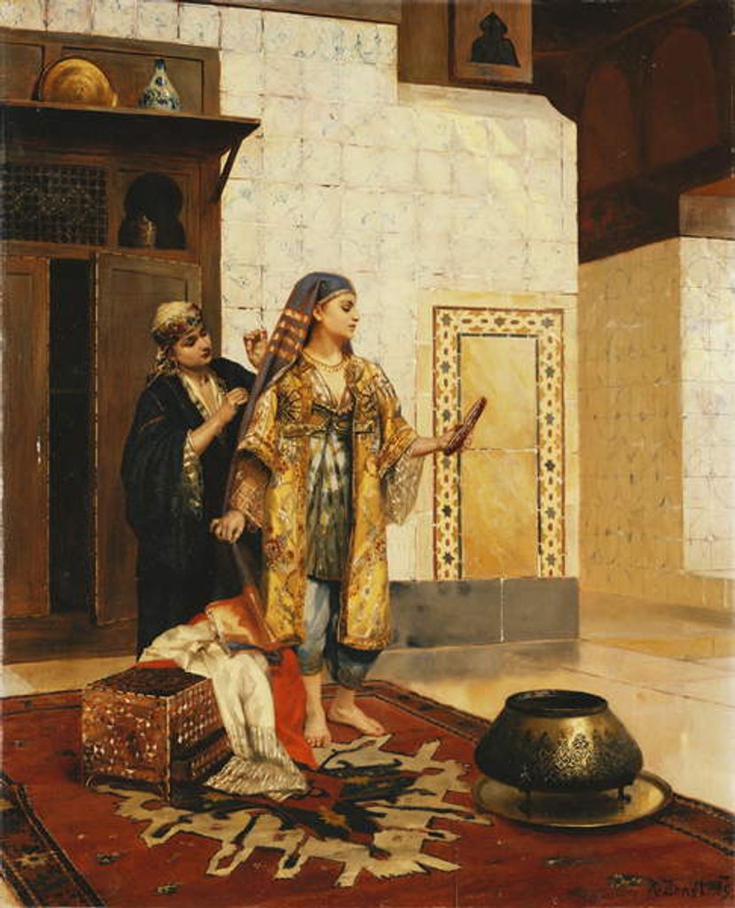 Detail of After the Bath by Rudolphe Ernst