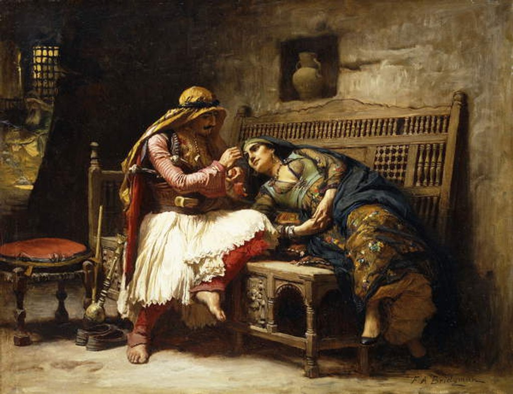 Detail of The Queen of the Brigands by Frederick Arthur Bridgman