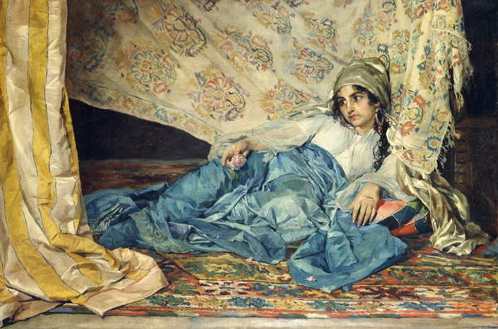 Detail of An Odalisque by Jose Cala y Moya