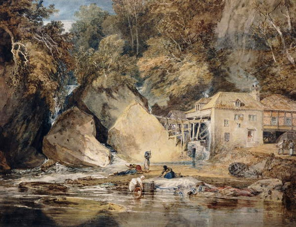 Detail of Aberdulais Mill, Glamorganshire, Wales, 1796-97 by Joseph Mallord William Turner
