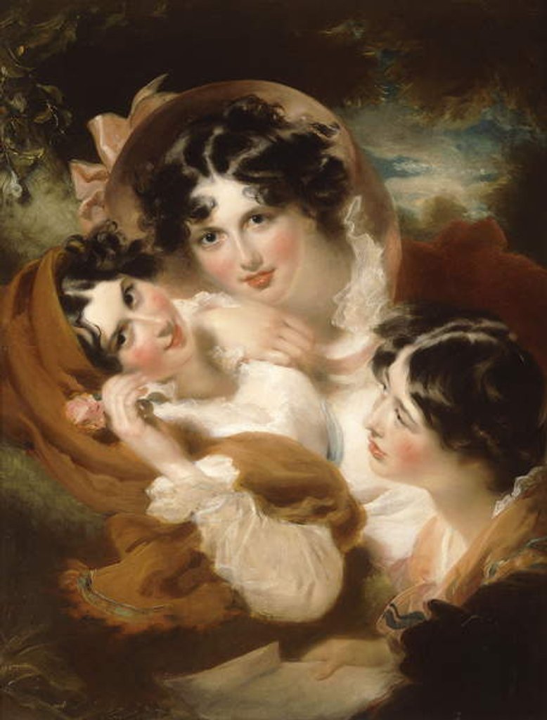 Detail of The Proposal: 'Observe Her Eyes; The Flattering Tale's Believed' by George Henry Harlow