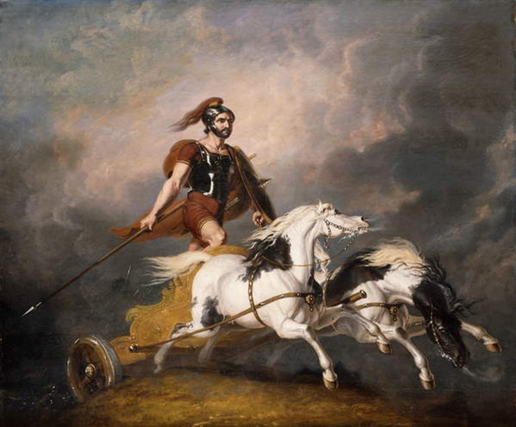 Detail of The Car of Cuthullin: 'The Car of War Comes on Like the Flame of Death, 1815 by Abraham Cooper