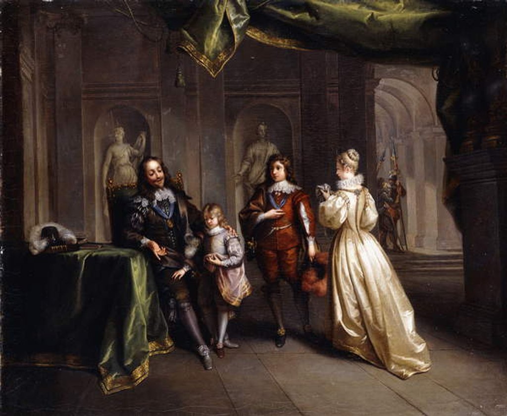 Detail of King Charles Taking Leave of his Children, c.1721 by Jean Raoux