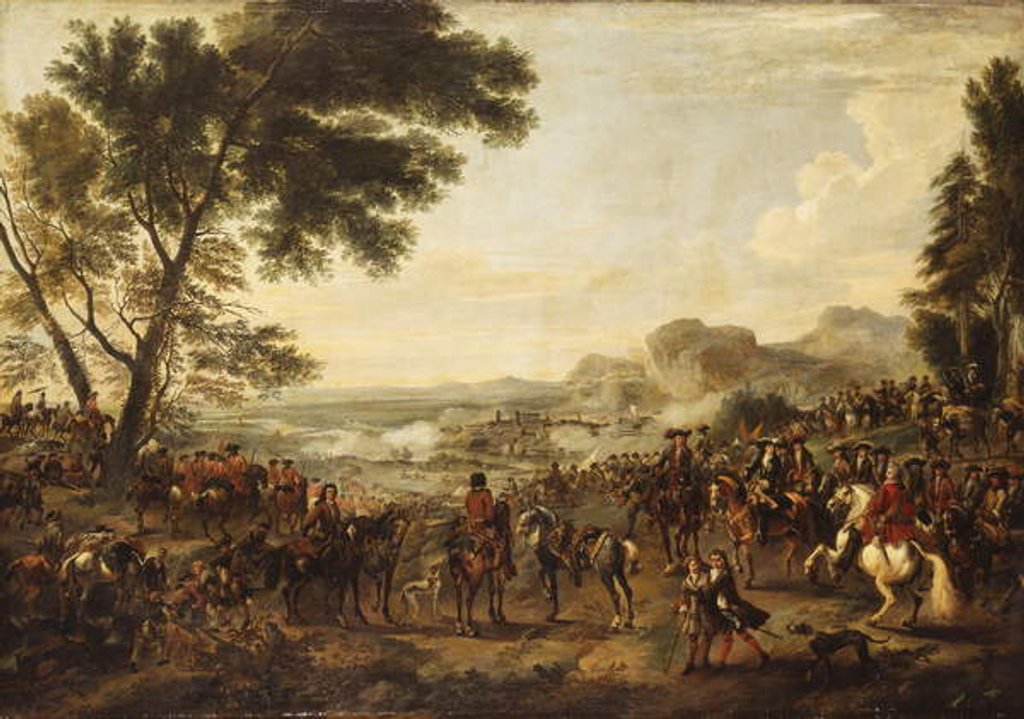 Detail of King William III and his Troops preparing for a Battle by Jan Wyck