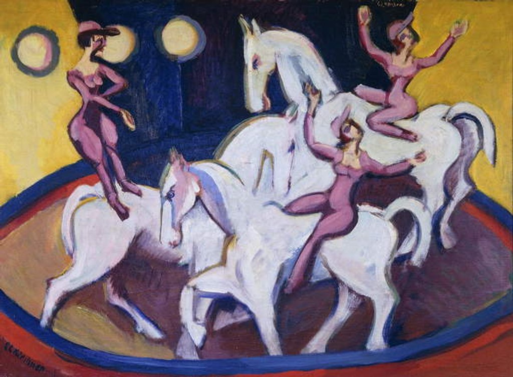 Detail of Jockeyakt, 1925 by Ernst Ludwig Kirchner