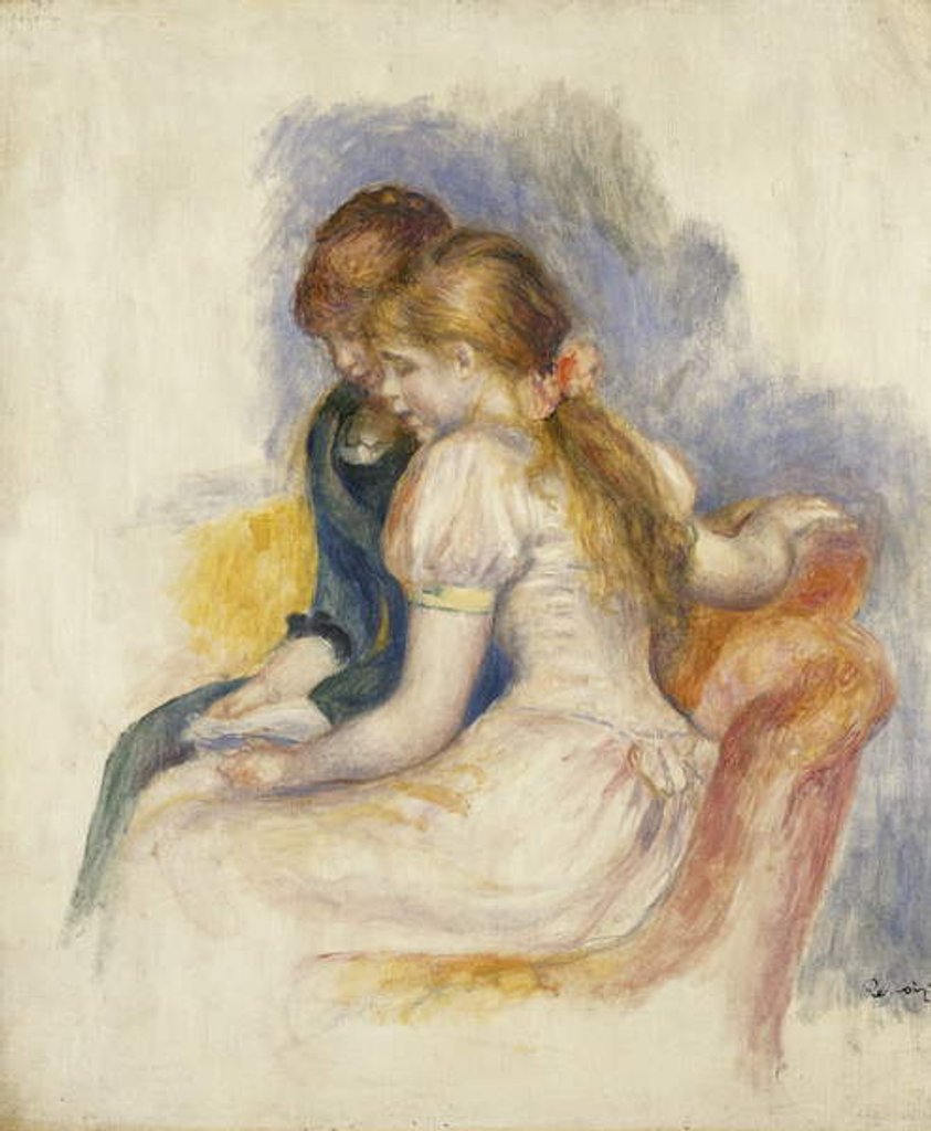 Detail of The Lecture; La Lecture, 1890 by Pierre Auguste Renoir
