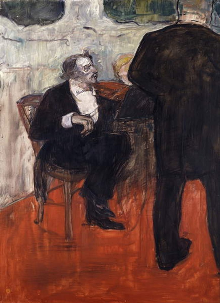 Detail of The Violinist Dancla; Le Violiniste Dancla, 1900 by Henri de Toulouse-Lautrec