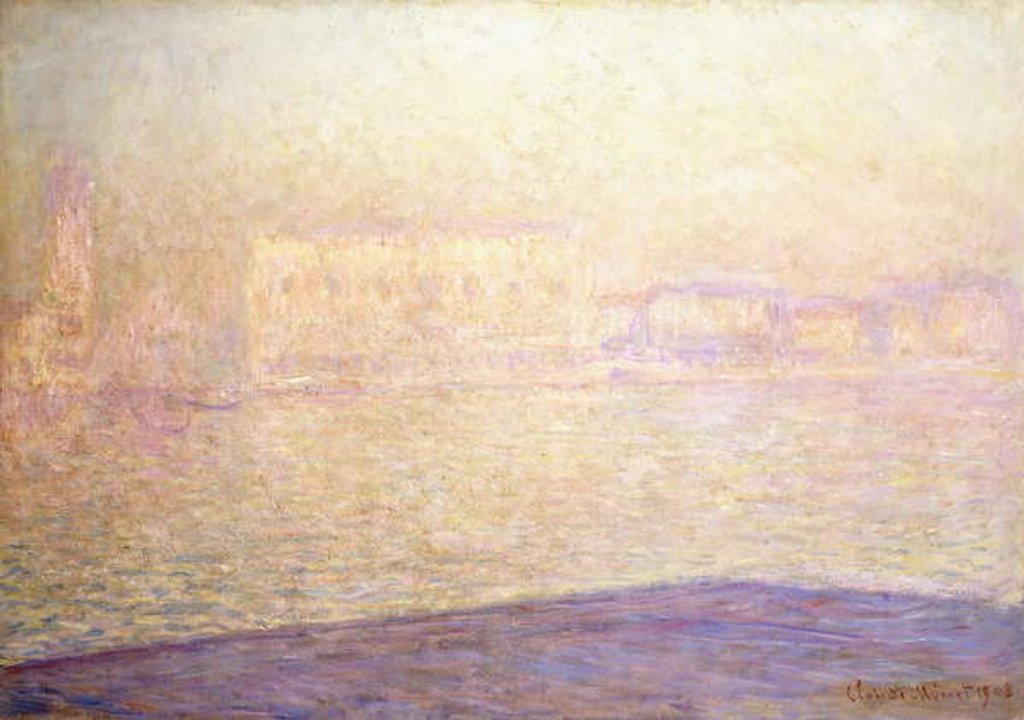 Detail of Le Palais Ducal vu de Saint-Georges Majeur, 1908 by Claude Monet