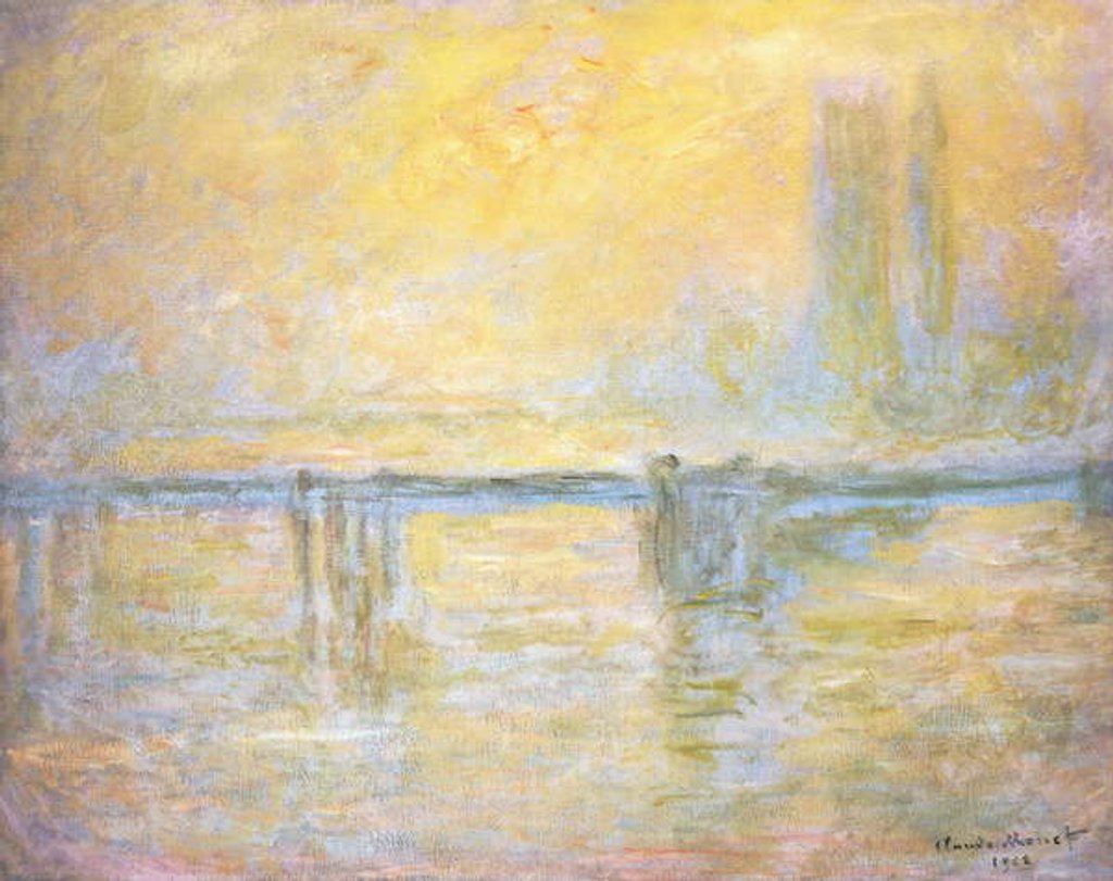 Detail of Charing Cross Bridge, Fog; Charing Cross Bridge, Brouillard, 1902 by Claude Monet