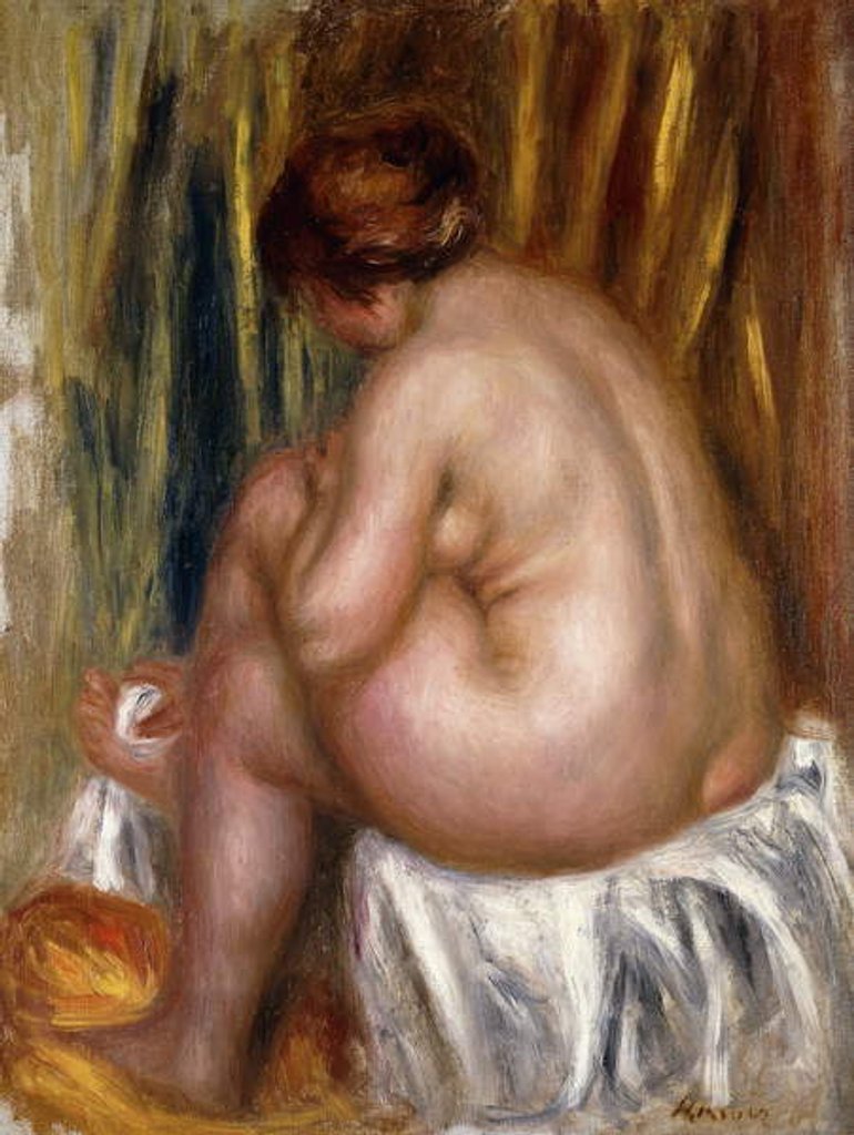 Detail of Après le Bain, 1910 by Pierre Auguste Renoir