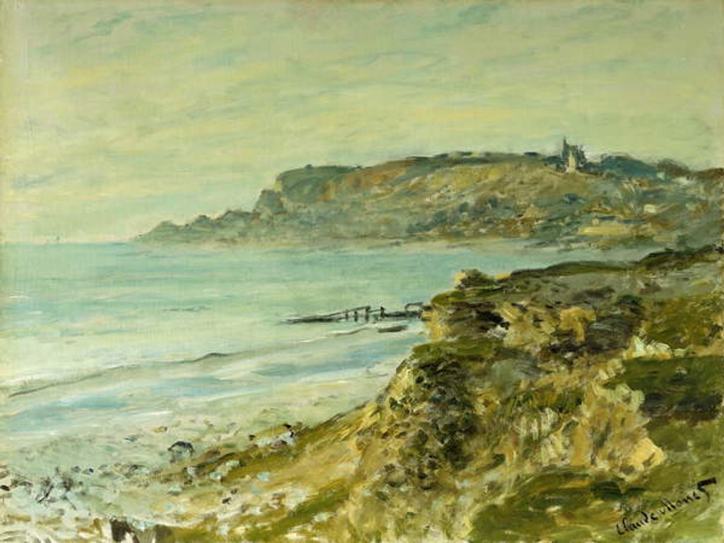 Detail of The Cliffs at Sainte-Adresse; La Falaise de Saint Adresse, 1873 by Claude Monet
