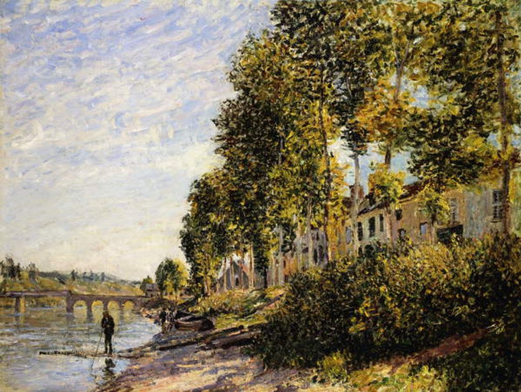 Detail of Sunny Morning at Saint Mammes; Soleil du Matin a Saint-Mammes, 1884 by Alfred Sisley