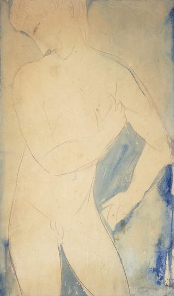 Detail of Young Nude Boy; Jeune Garcon Nu, 1914 by Amedeo Modigliani