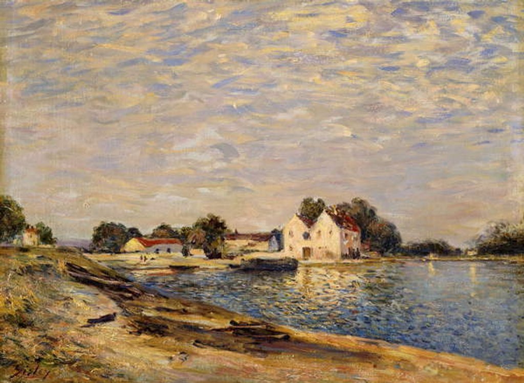 Detail of Saint-Mammes, on the Banks of the Loing; Saint-Mammes, les Bord du Loing, 1884 by Alfred Sisley