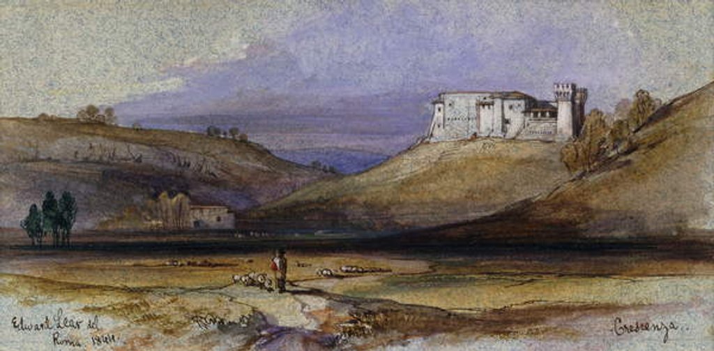 Detail of Crescenza, 1844 by Edward Lear