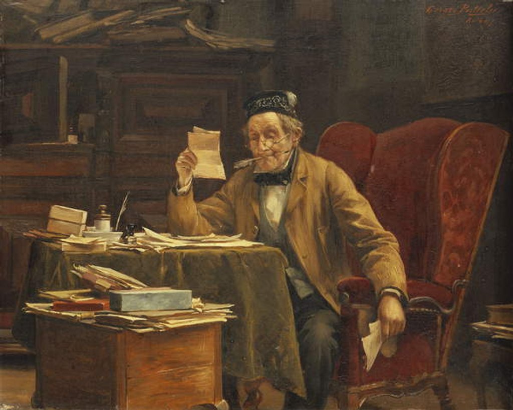 Detail of The Academic by Gerard Portielje