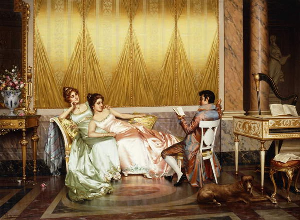 Detail of The Poetry Reading by Vittorio Reggianini
