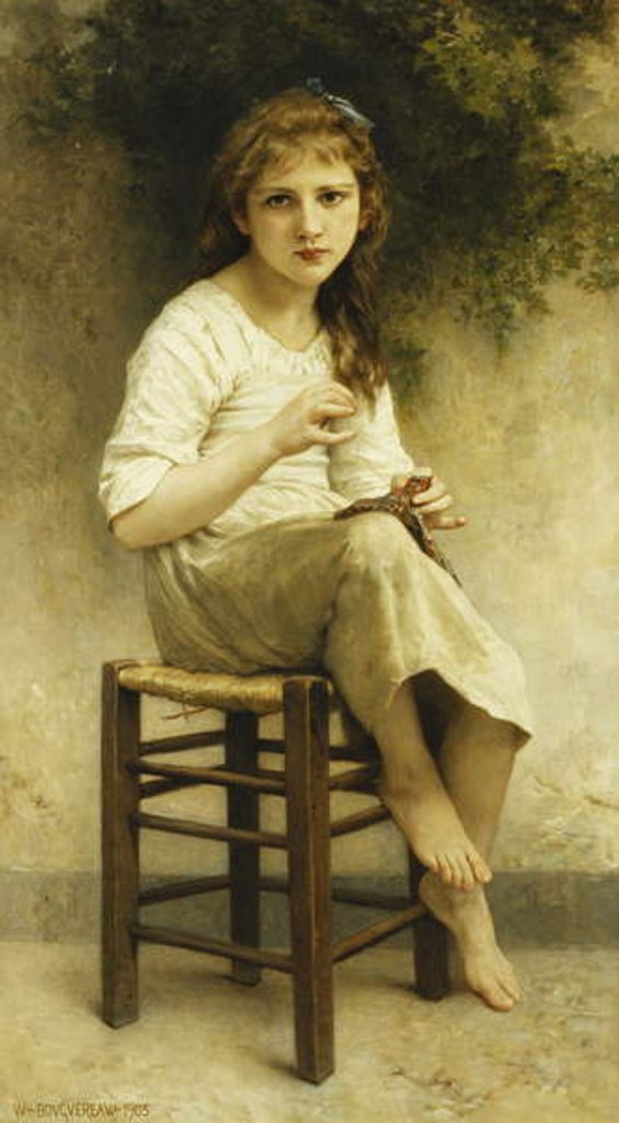 Detail of Idle Thoughts; Vaines Pensees, 1903 by William-Adolphe Bouguereau