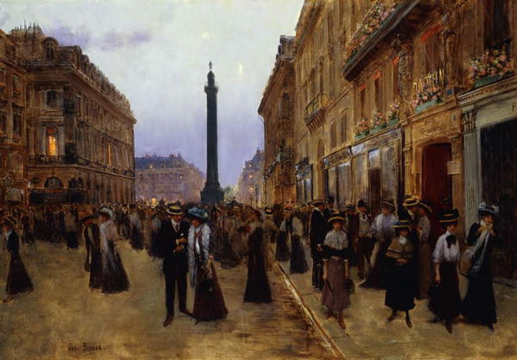 Detail of La Rue de la Paix by Jean Beraud