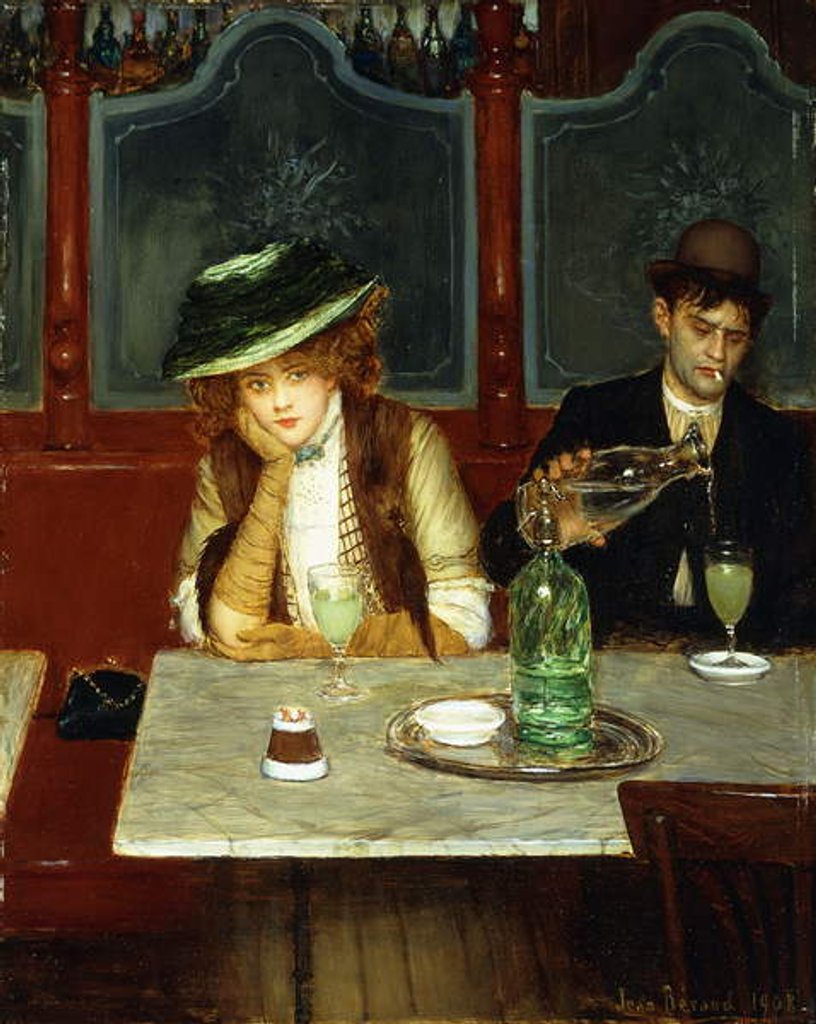 Detail of The Absinthe Drinkers, 1908 by Jean Beraud