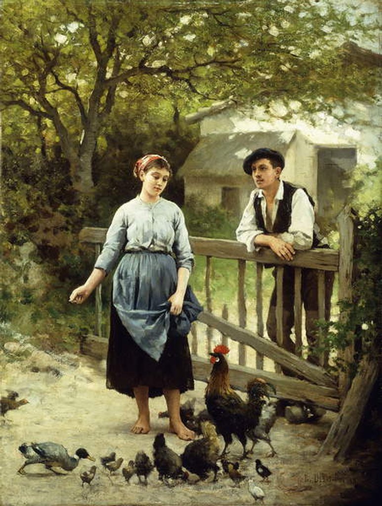 Detail of Young Farmers by Edouard Debat-Ponsan