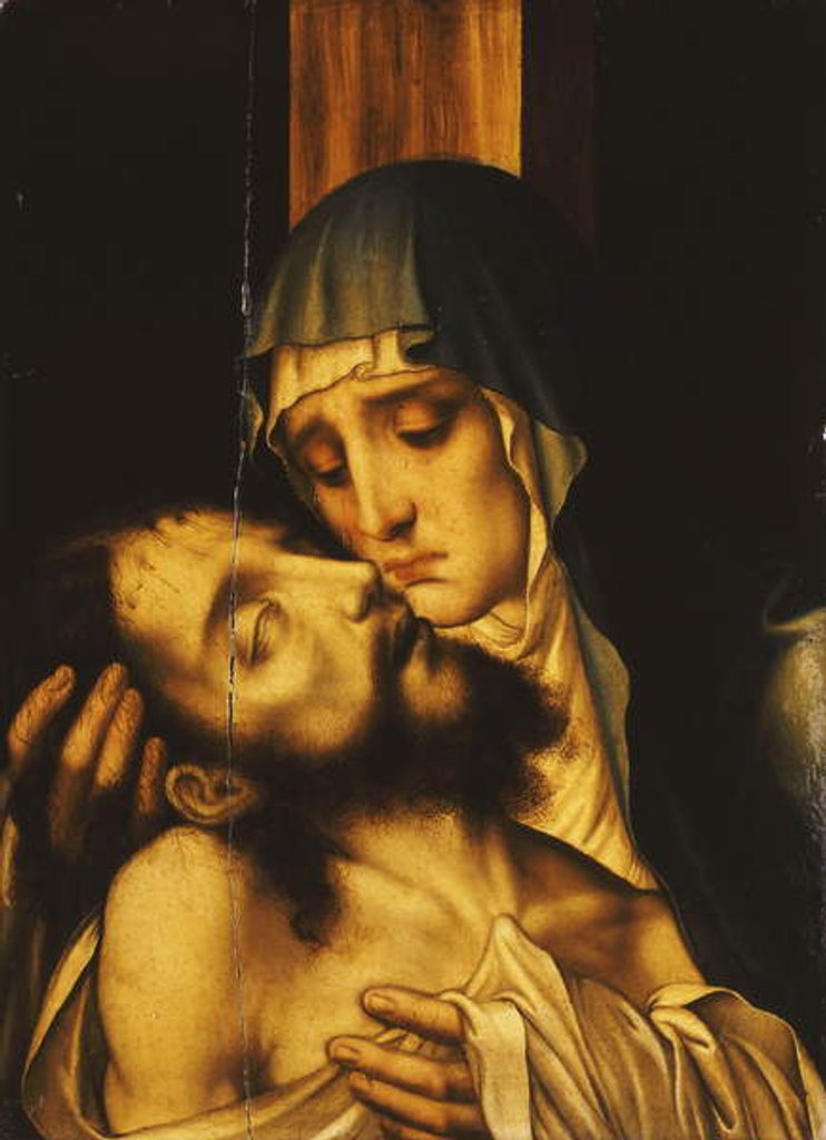 Detail of The Pieta by Luis de Morales