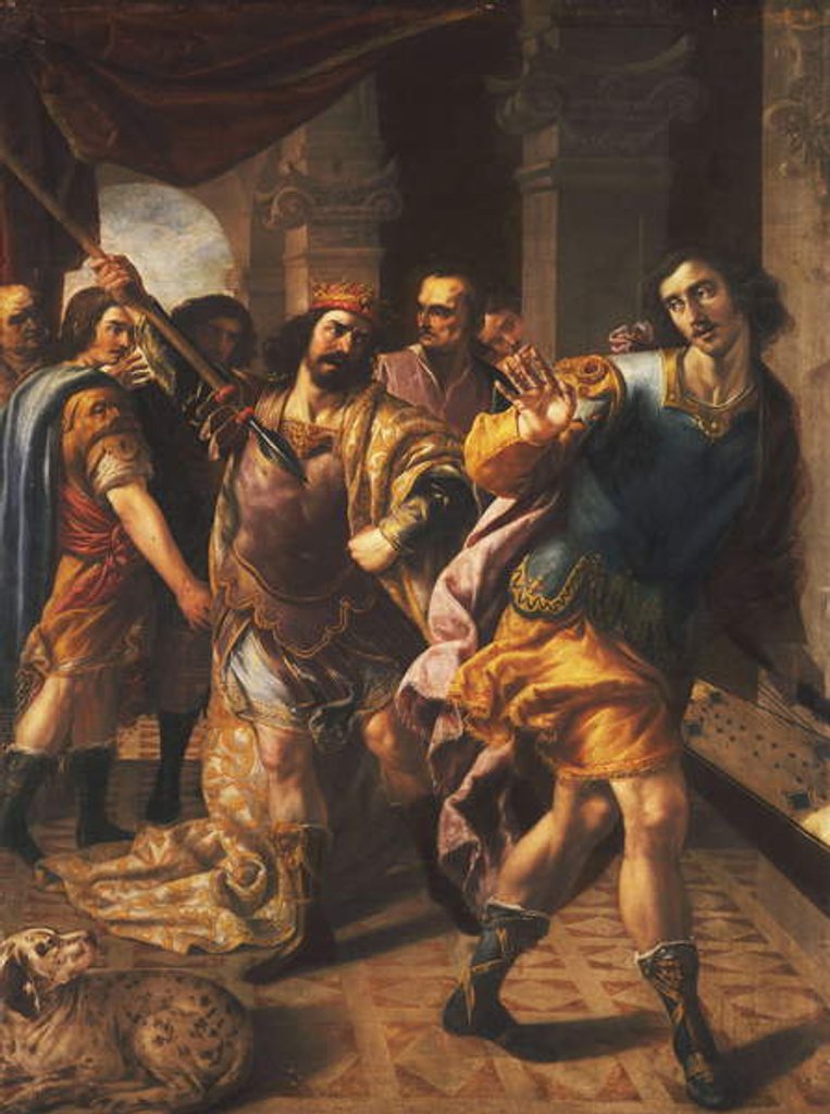 Detail of David before Saul by Jusepe