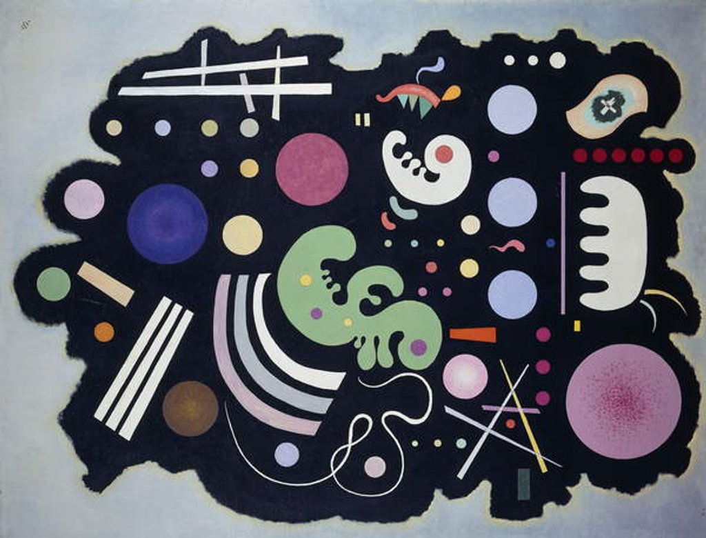 Detail of Black Patchwork; Noir Bigarre, 1935 by Wassily Kandinsky