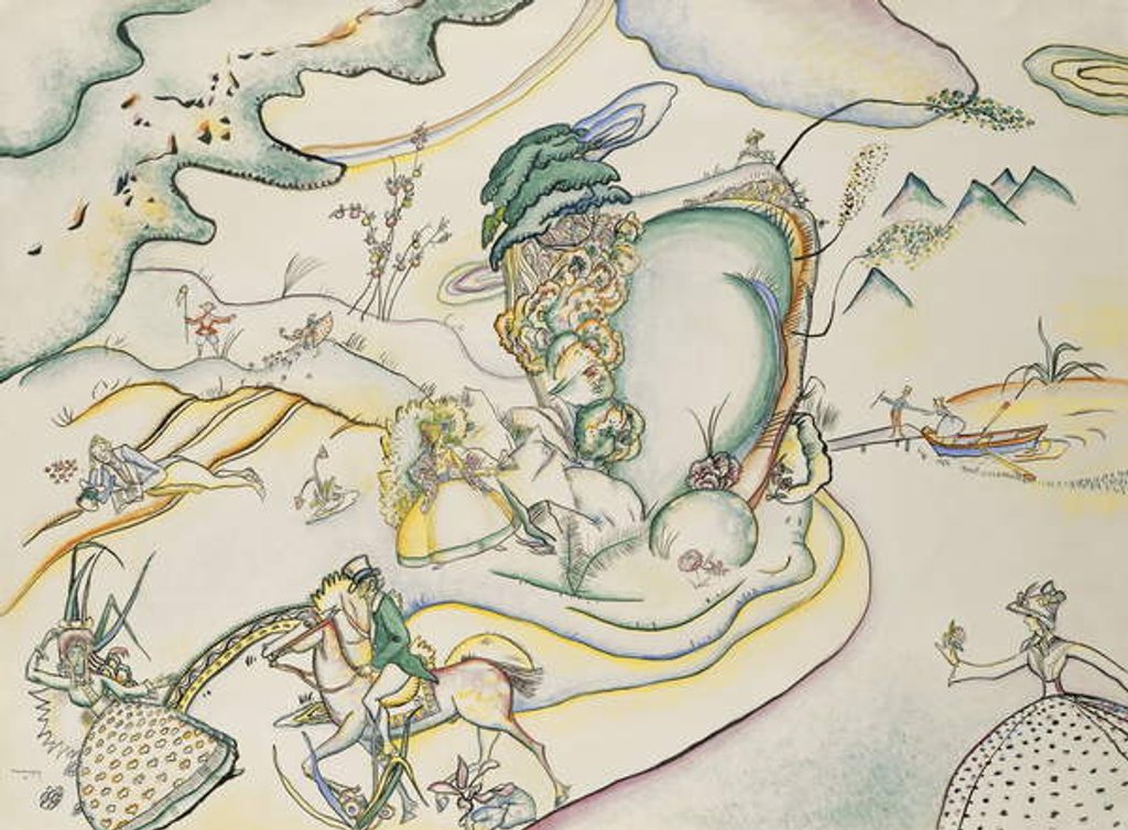Detail of Trifles III; Bagatellen III, 1916 by Wassily Kandinsky