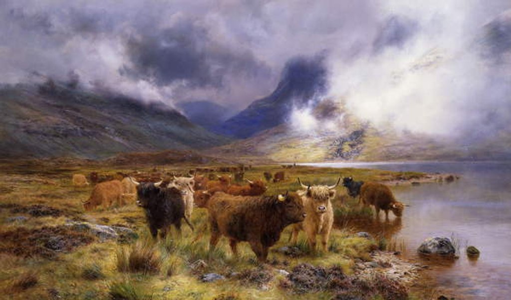 Detail of Through Glencoe by Way to the Tay, 1899 by Louis Bosworth Hurt