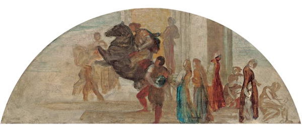 Detail of Composition Sketch for an Unexecuted Mural by George Frederic Watts