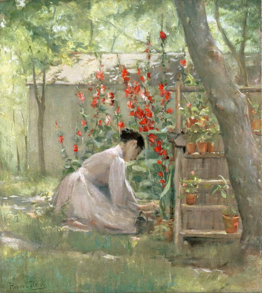 Detail of Tending the Garden by Robert Reid