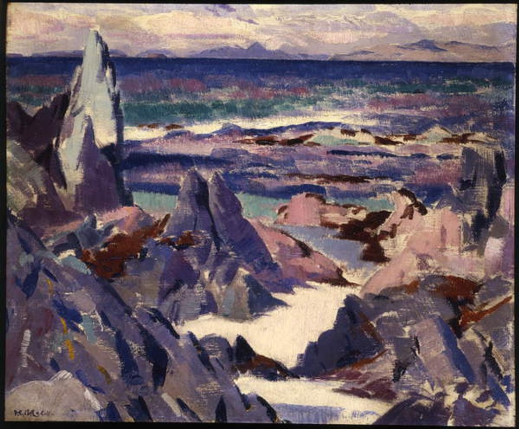 Detail of Cathedral Rock, Rhum by Francis Campbell Boileau Cadell