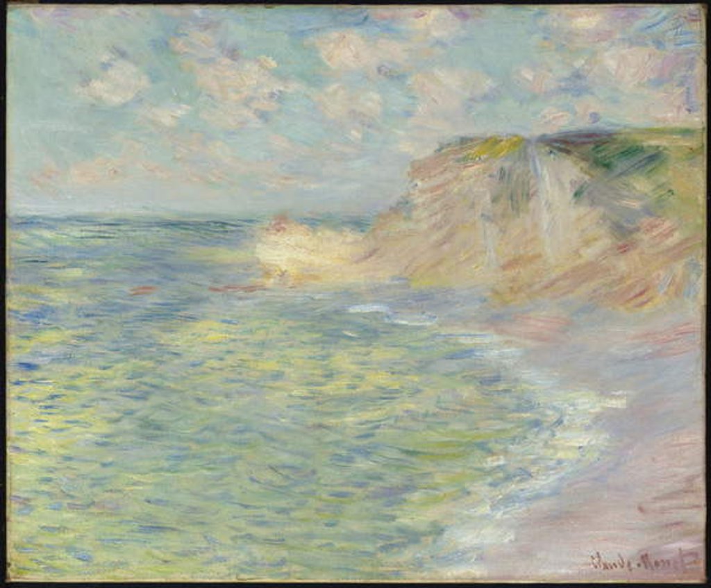 Detail of The Cliff Above, 1885 by Claude Monet
