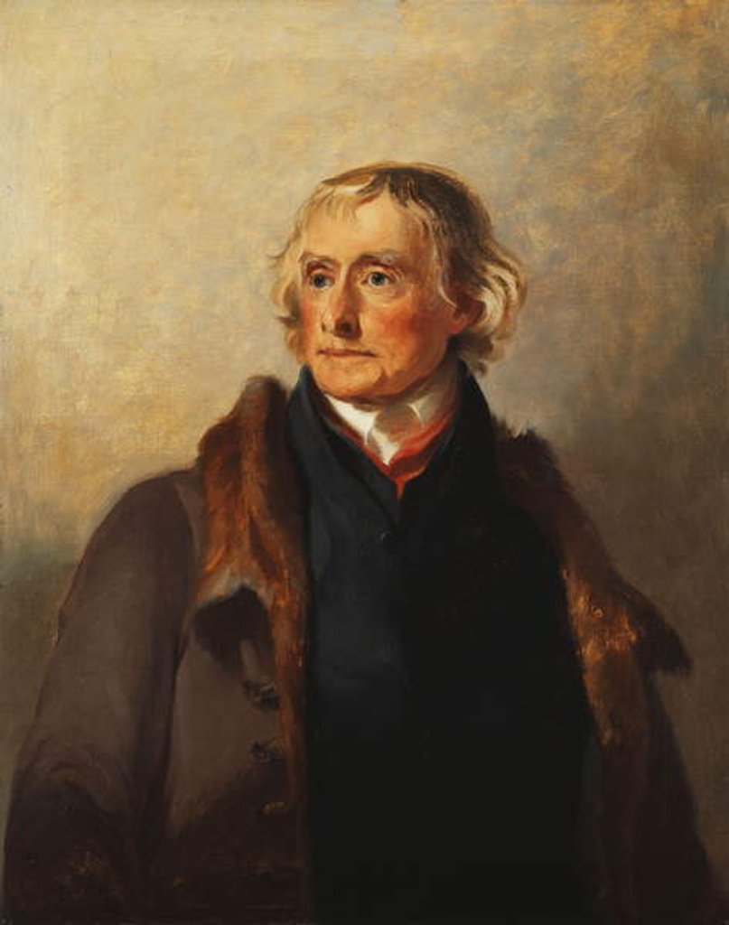 Detail of Thomas Jefferson, 1856 by Thomas Sully