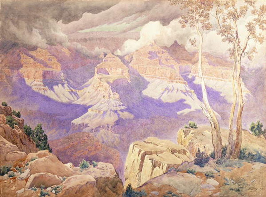 Detail of Grand Canyon, 1927 by Gunnar Widforss