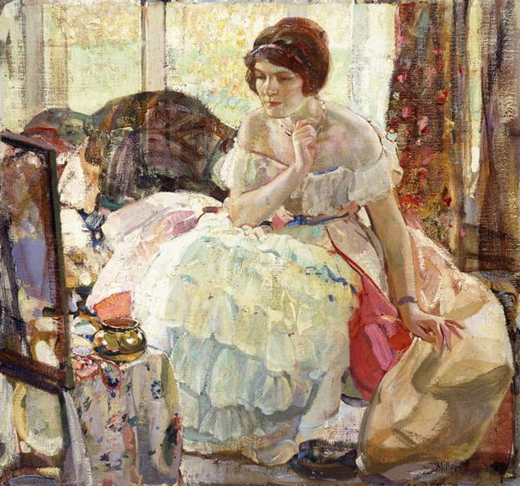 Detail of The Necklace by Richard Emil Miller
