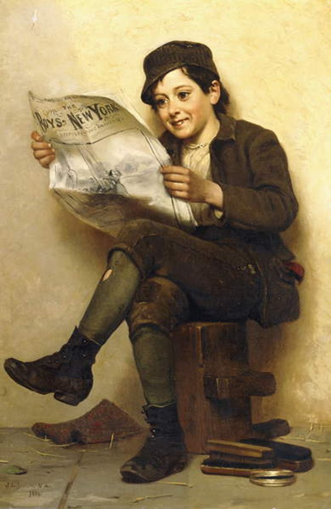 Detail of The Boys' New York, 1886 by John George Brown