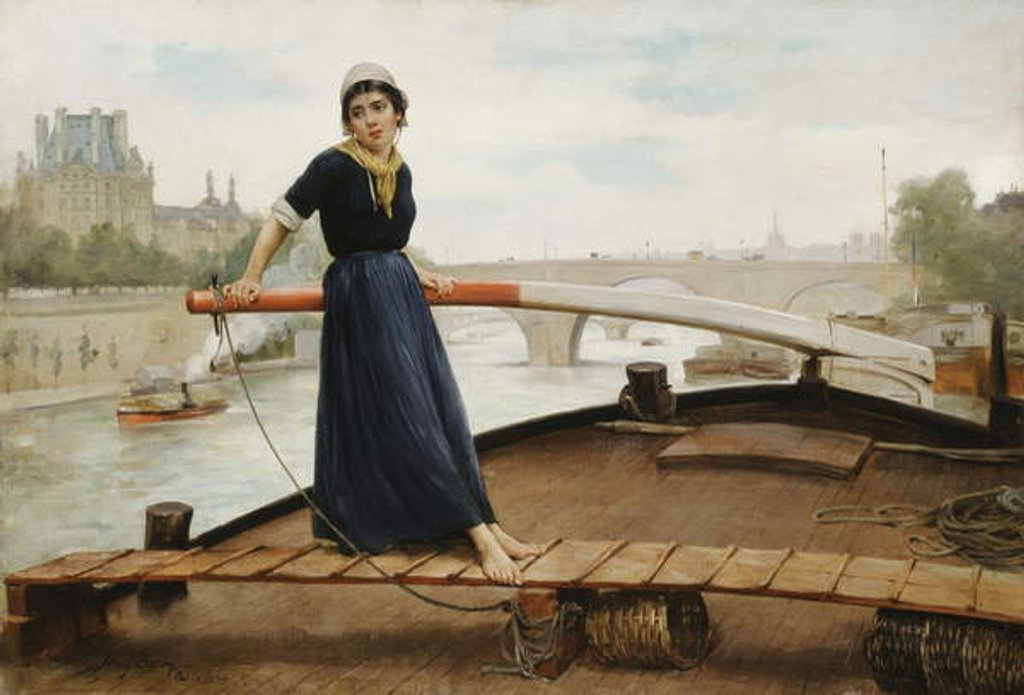 Detail of Along the Seine, 1879 by Henry Bacon