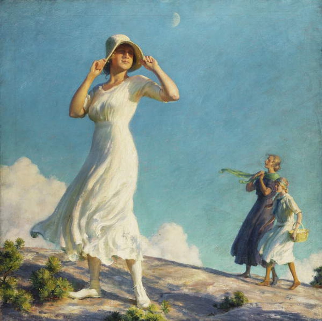 Detail of High Country, 1917 by Charles Courtney Curran