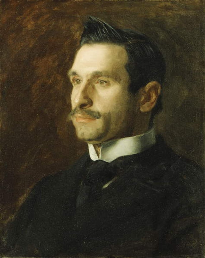 Detail of Portrait of Francesco Romano, 1904 by Thomas Cowperthwait Eakins