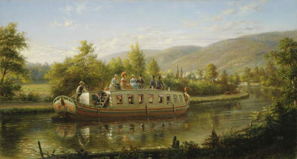 Detail of Early Days of Rapid Transit by Edward Lamson Henry