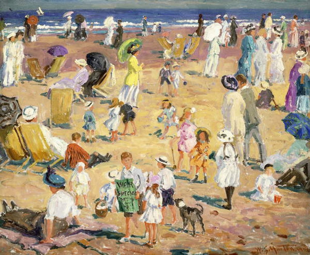 Detail of Beach in the Sun, 1914 by William Samuel Horton