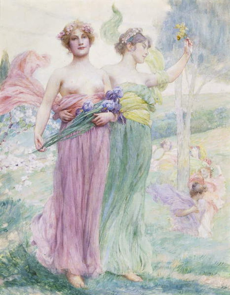 Detail of Floreal, c.1895-97 by Henry Siddons Mowbray