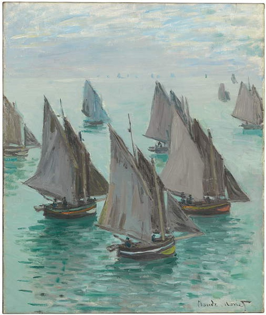 Detail of Fishing Boats, Calm Sea, 1868 by Claude Monet